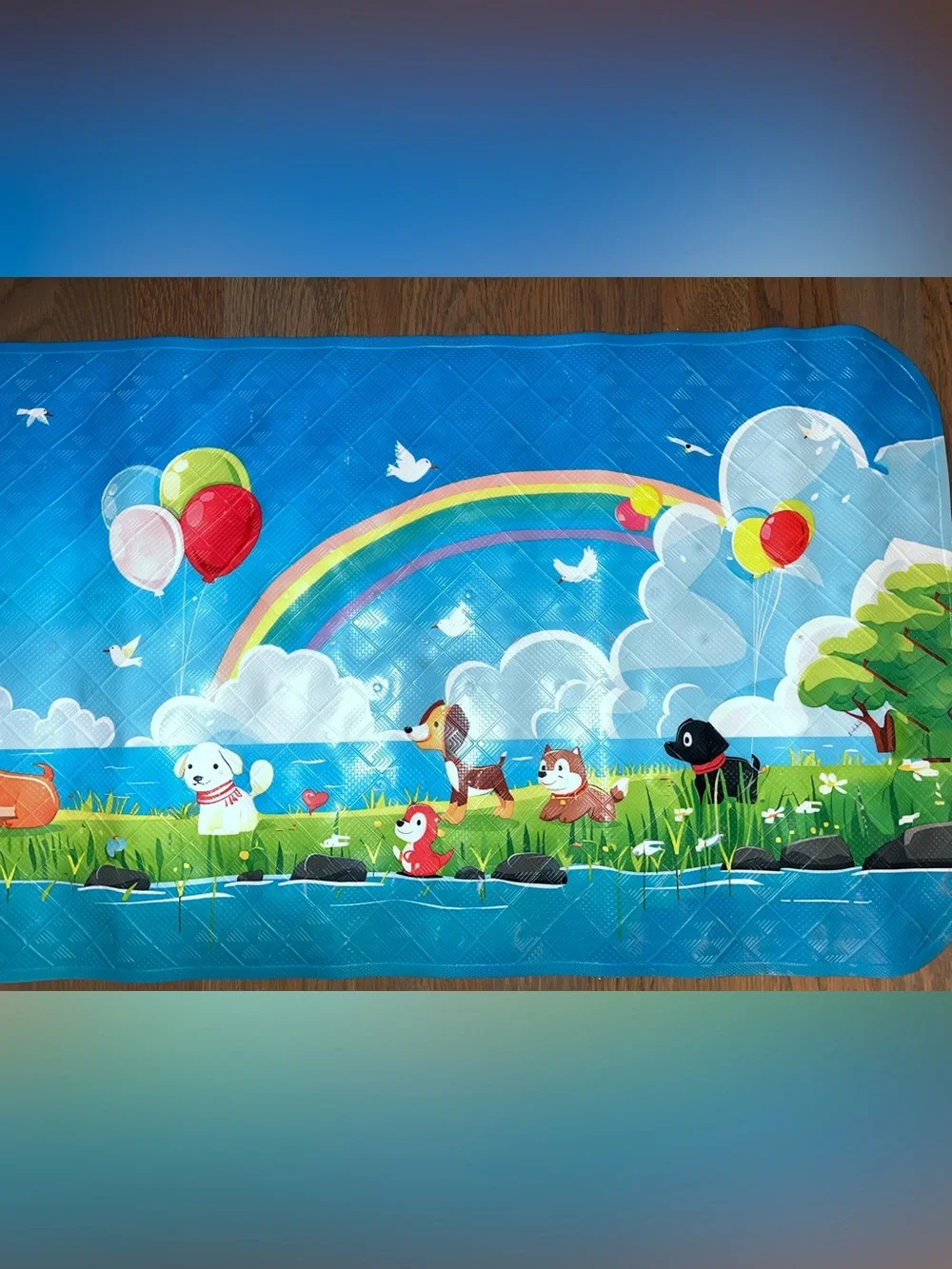 NWOT Kids Rainbow Animal Bath Mat Non Slip Bathroom Mat